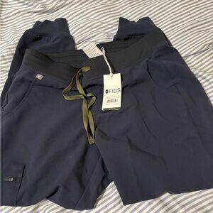 Figs Technical Collection Black Scrub Pants